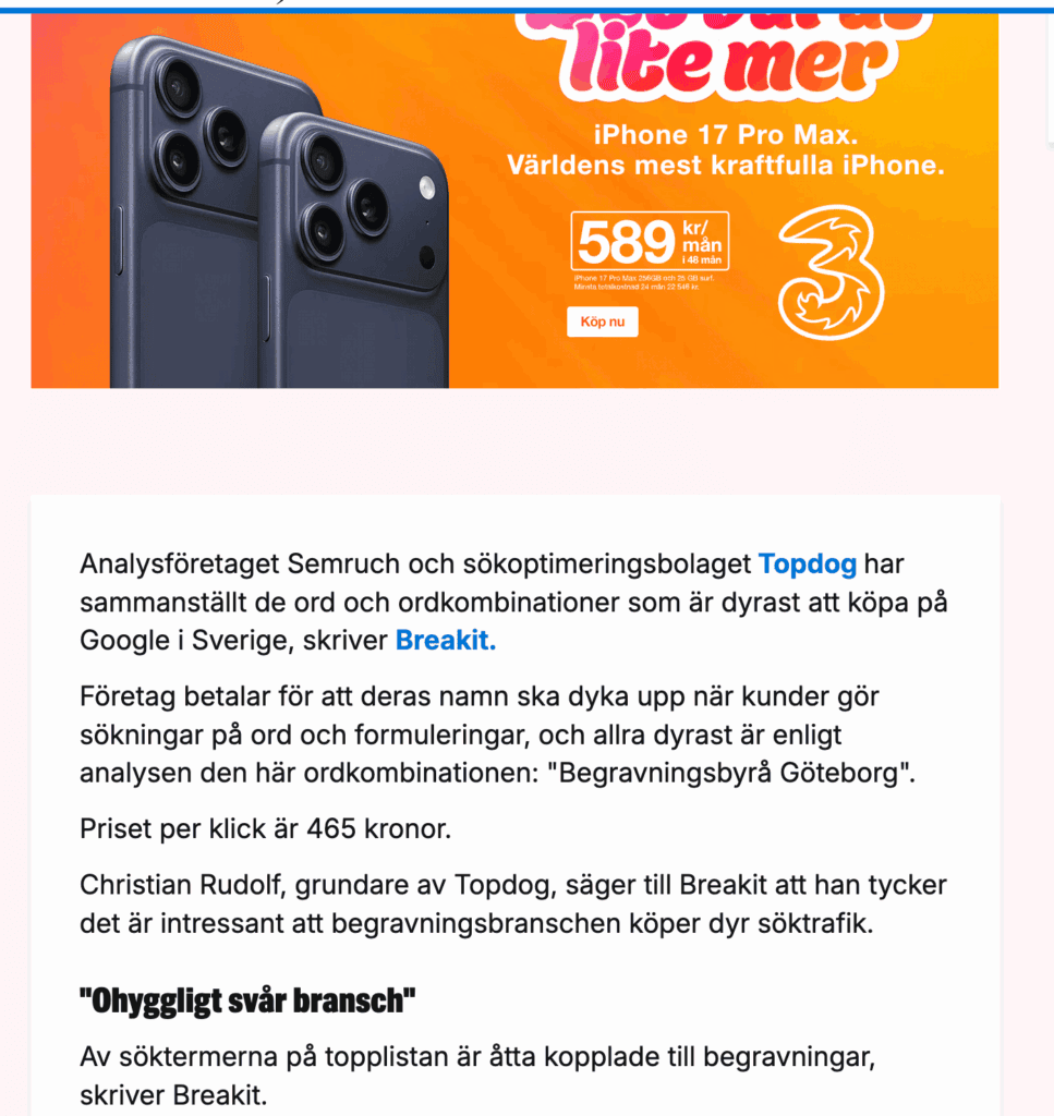 SEO-Byrå för PR och sökmotoroptimering i Sverige.