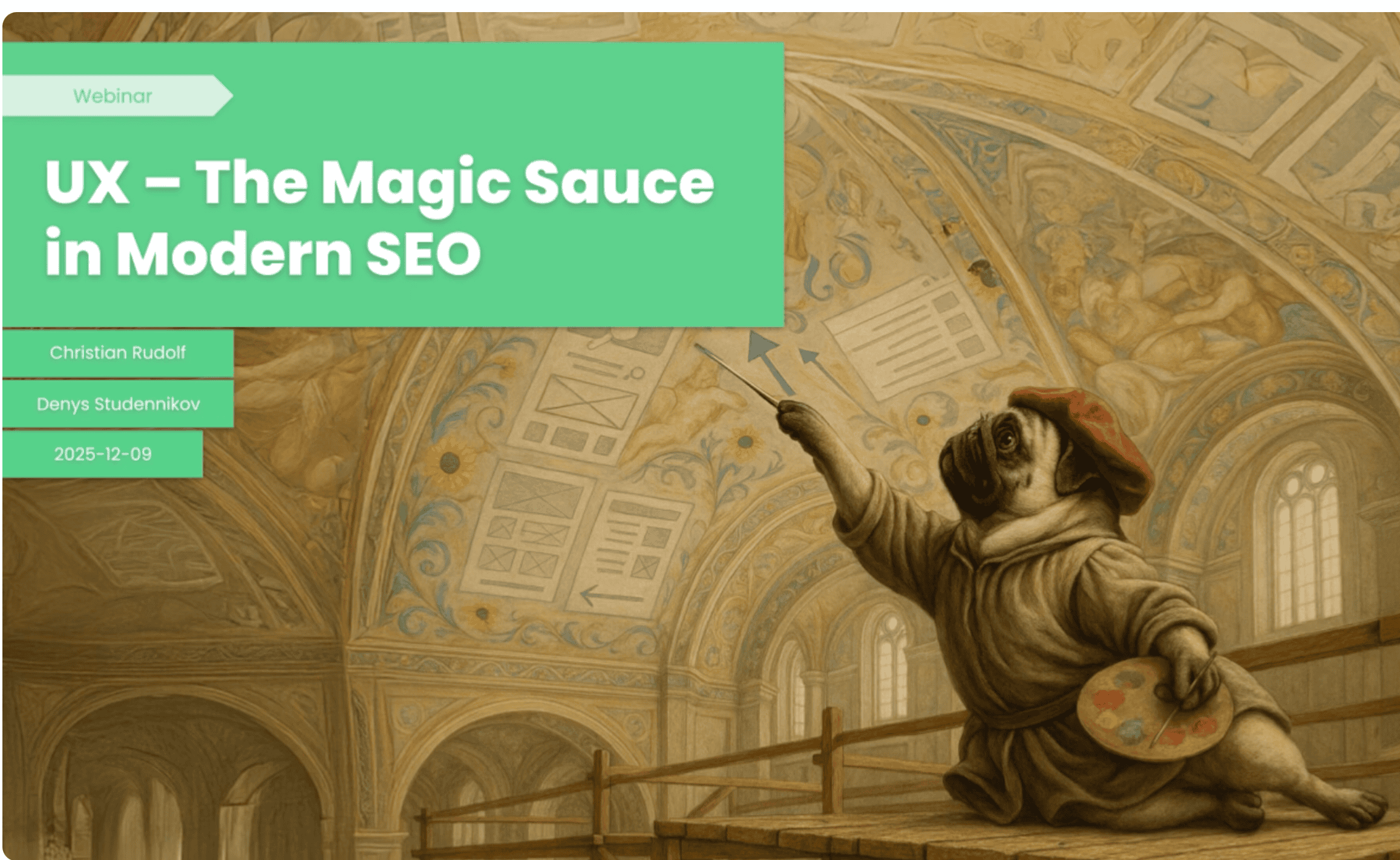 Bild på förstasidan för Topdogs och Turum-Burums gemensama webinarie i SEO och UX