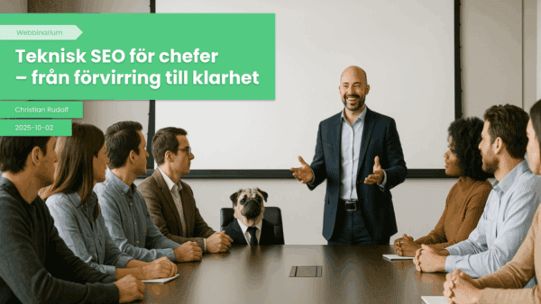 Teknisk SEO för chefer – från förvirring till klarhet